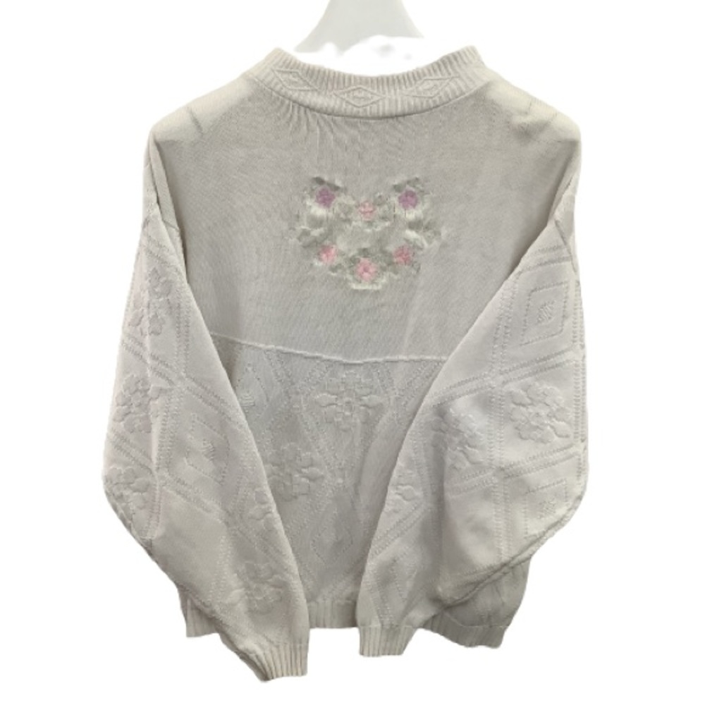 Vintage cotton harbor dainty embroidered sweater size xl